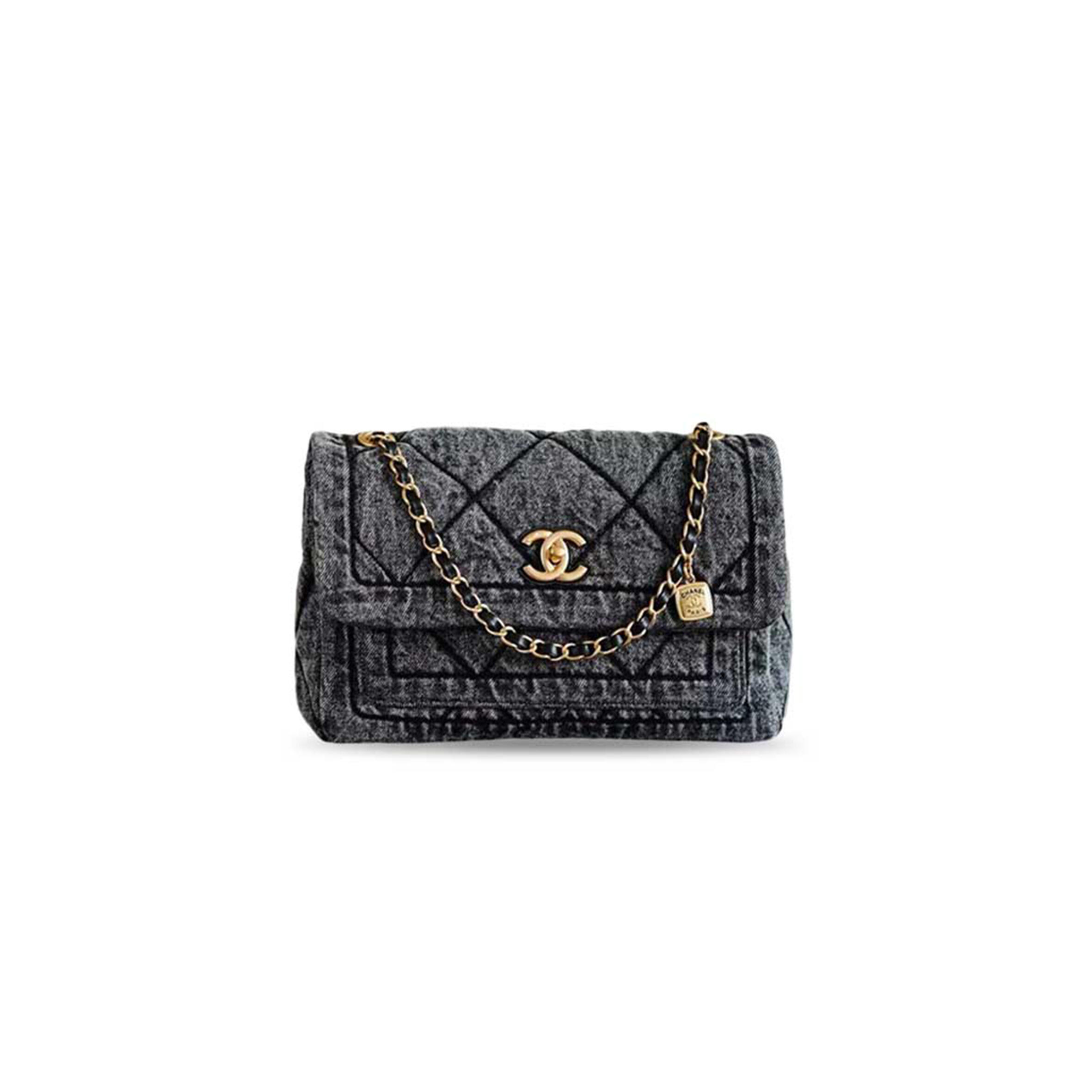ch**el flap bag washed De*1m brushed gold hardware (28*18*10)